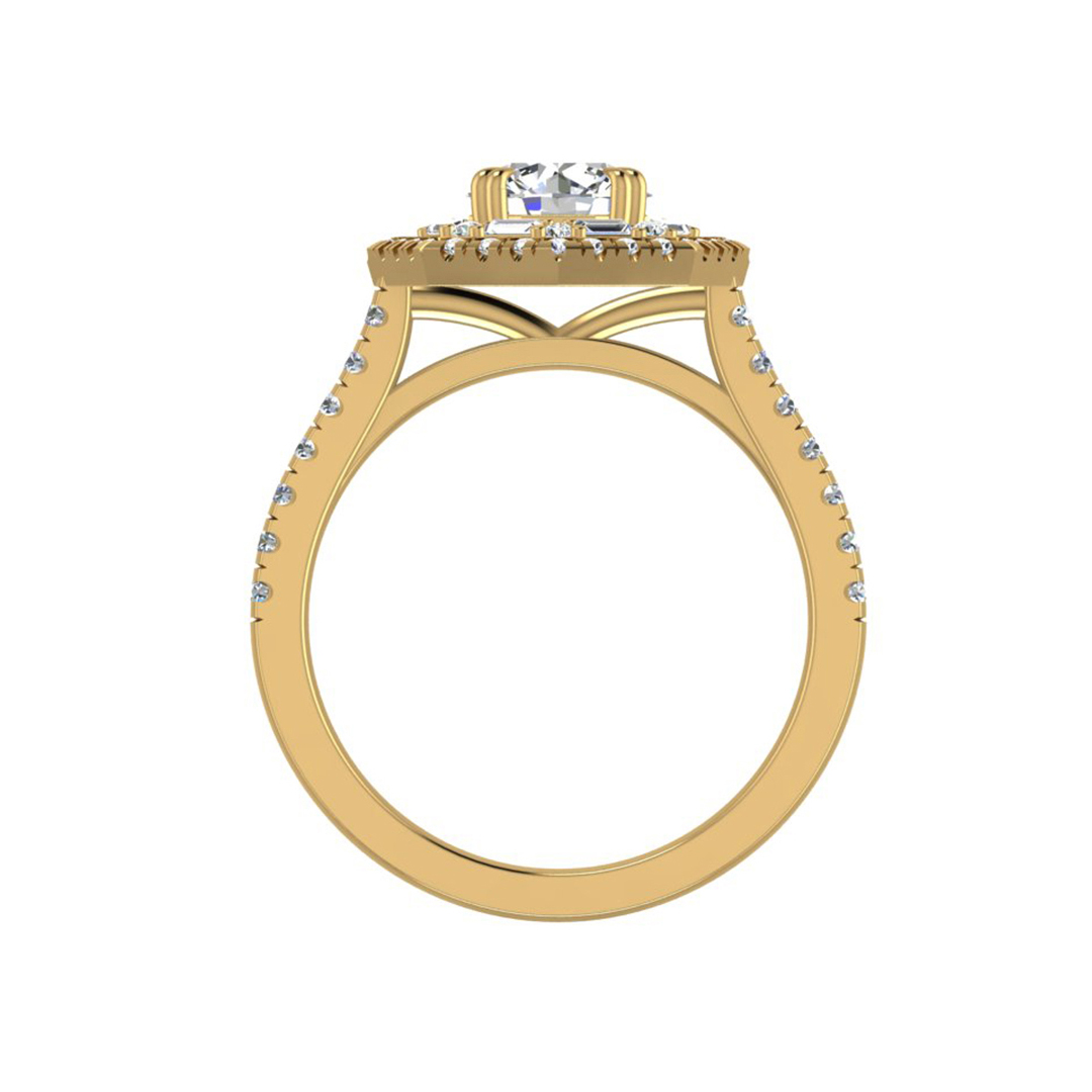 Kendall Halo Engagement Ring